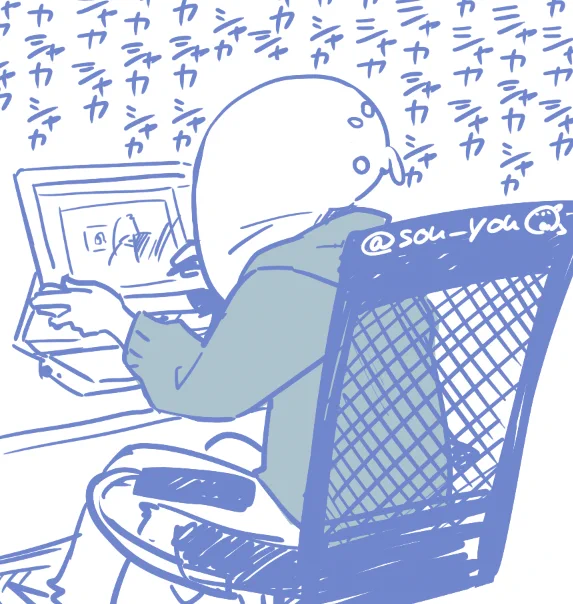 ちょっと息切れしてる(というか描きたいわんこそばが止まった)