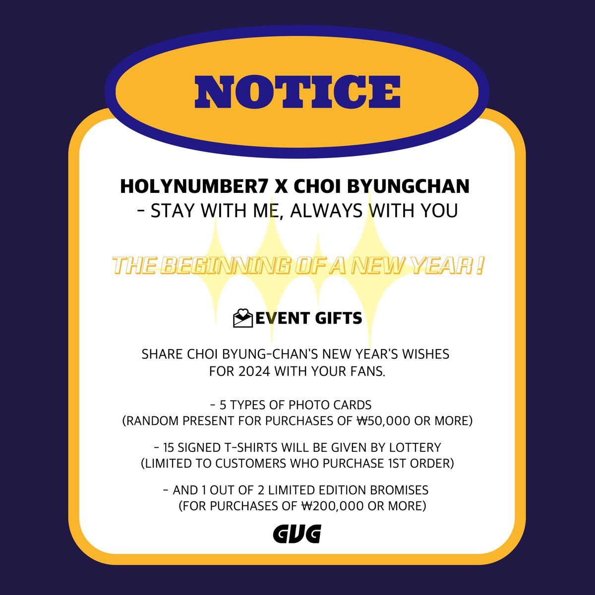 HOLYNUMBER7 X CHOI BYUNGCHAN 
Check the release schedule! 🗓️
gvg.co.kr/store/holynumb…
📌WORLDWIDE SHIPPING
📌Take 15% Off Your First Order on APP
📌True Money Wallet,G Cash,Touch n' Go,DANA🆗

#HOLYNUMBER7 #CHOIBYUNGCHAN #최병찬 #BYUNGCHAN #ビョンチャン #崔秉燦