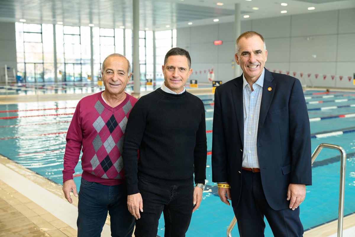 Ben-Gurion University of the Negev (@bengurionu) on Twitter photo Ben-Gurion University of the Negev welcomed Beer-Sheva Mayor Ruvik Danilovich on a tour of the brand-new Sylvan Adams Sports Center this morning. The Center was supposed to be dedicated in Sylvan Adams' presence on October 10, but the event was postponed.
<a href="/RuvikDanilovich/">רוביק דנילוביץ׳</a> Ben-Gurion University of the Negev welcomed Beer-Sheva Mayor Ruvik Danilovich on a tour of the brand-new Sylvan Adams Sports Center this morning. The Center was supposed to be dedicated in Sylvan Adams' presence on October 10, but the event was postponed.
<a href="/RuvikDanilovich/">רוביק דנילוביץ׳</a>