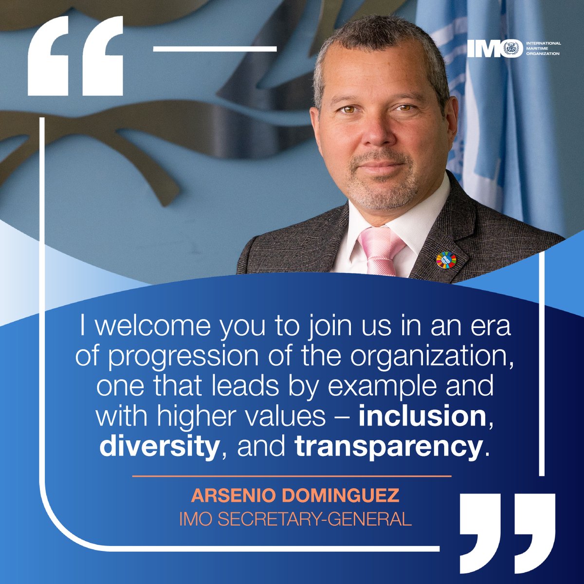 IMO's 10th Secretary-General, Arsenio Dominguez, sets out his agenda for a new and exciting era. Watch his New Year message here: youtu.be/Ll8Xi7TPPYA?si…… #IMOSecretaryGeneral #Inclusion #Diversity #Transparency