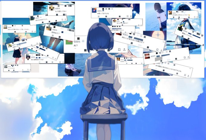 「青いスカート セーラー服」のTwitter画像/イラスト(新着)｜21ページ目