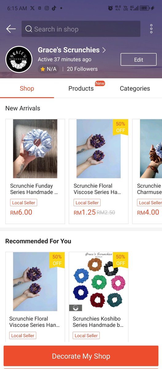 _ExtraCrunch_'s tweet image. Check out my shop on Shopee! grace_scrunchies: shp.ee/4xo6ygy
#handmadescrunchie #yearendsale #scrunchie #fashion #Sabah #dmfororder