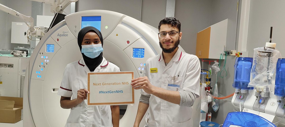 Day 2 of #NextGenNHS <a href="/NHSEngland/">NHS England</a>🔶Bringing Young People to the NHS &amp; NHS to Young People 📷 We communicate NHS &amp; Social Care Careers 📷Here we have a couple of Cross-Sectional Radiographers with a Computed Tomography scanner📷Supported by @uhbtrusteducation team! #NHS 🔶