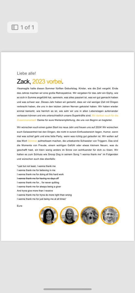 Zack, 2023 ist vorbei! Was wir in diesem Jahr gelernt haben und worauf wir uns im nächsten Jahr freuen, wollten wir mit euch teilen ✨
#teamagile #jahresrückblick #happynewyear #agilebitchclub