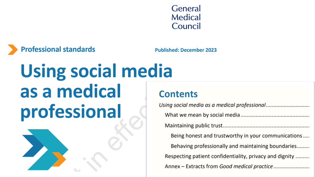 hackl_ellen's tweet photo. "Using social media as a medical professional": @gmcuk guidance published on 4.12.2023, will come into effect on 30 January 2024.
https://t.co/q04UsNS1lS https://t.co/25yaQKRltk