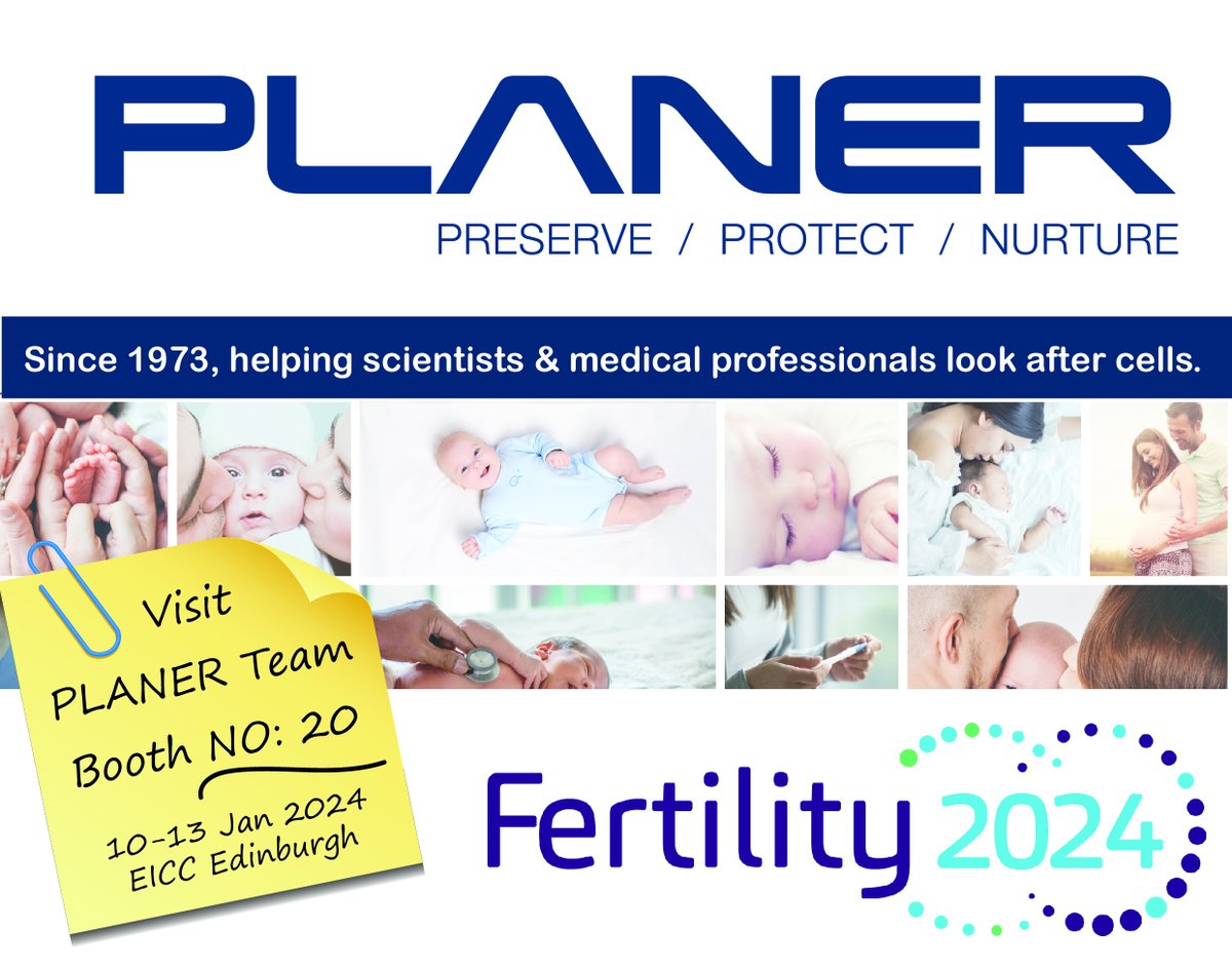 PlanerLtd's tweet photo. We're looking forward to attending our first event of 2024! We will be at @Fertility2024  which takes place in Edinburgh on 10-13 January. Visit our stand to find out more about our products and services.
#fertility2024 #planerltd https://t.co/Bh1zZQaa83