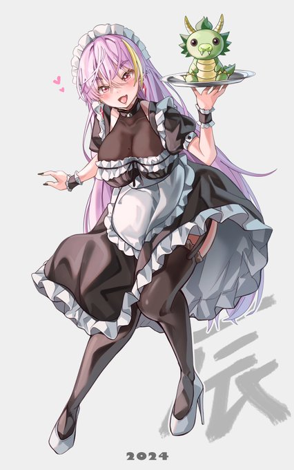 描き初め
辰年メイドさん(インナー有) 