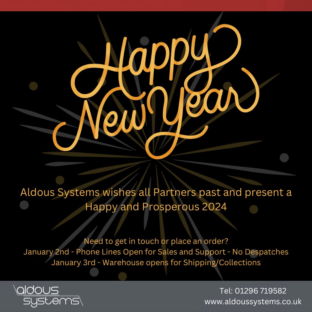 aldoussystems's tweet photo. Back to work for 2024!
Ready to support you with everything you need for your AV, IT, and CI projects.
and don't forget our training courses restart from tomorrow with 2N first in the diary - https://t.co/YLf0BxMfbk
#custominstall #smarthome #smartoffice #smartpub #proav https://t.co/qkgg76O7iP