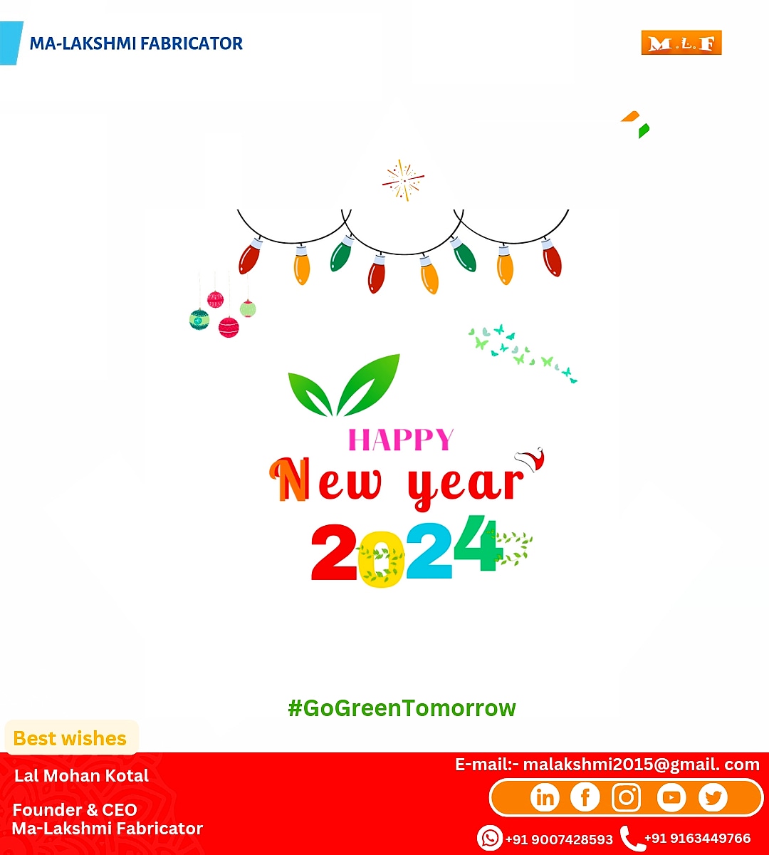 MaLakshmiFab's tweet image. #Malakshmifabricator Wish everyone a HAPPYNEW YEAR 2024
#HappyNewYear2024
#factorymanufacturing
#fabricationwork
#structuralfabrication
#howitsmade
#fabricationbusiness
#india 
#welding 
#steel #migwelding
#preengineeredsteelbuildings
#science 
#peb
#preengineeredbuilding 
#viral