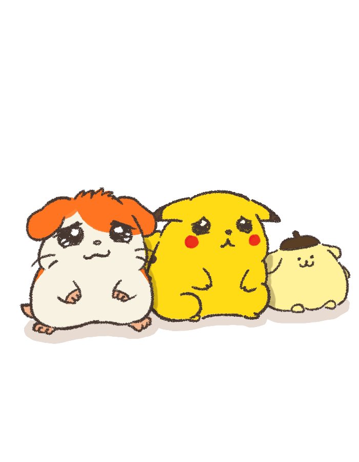 pikachu no humans :3 white background pokemon (creature) dog hat simple background  illustration images
