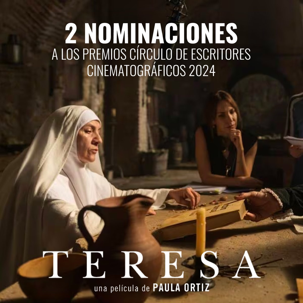 IniciaFilms's tweet photo. ¡ @teresapelicula🔥 de Paula Ortiz recibe 2 nominaciones a las Medallas del @CirculoCEC !

⭐️ Mejor actriz para Blanca Portillo (@bpmdv)
⭐️ Mejor guion adaptado para Paula Ortiz y Javier García Arredondo

@BTeamPictures @nuboyana https://t.co/cZlcwwU2oP