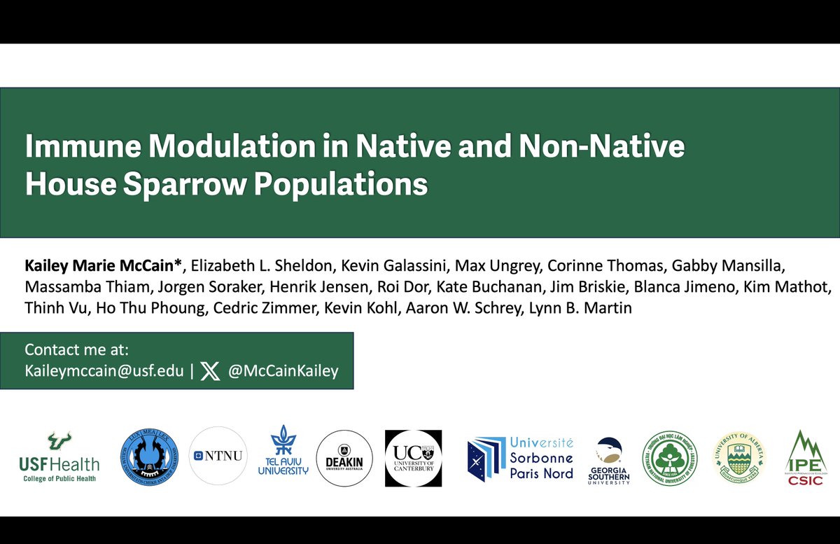 MccainKailey's tweet image. En route to my first SICB meeting.
Keen on learning about enemy release and the modulation of inflammation in non-native species? Tune in to my talk on Thurs @ 11:45-12pm!!
#SICB2024