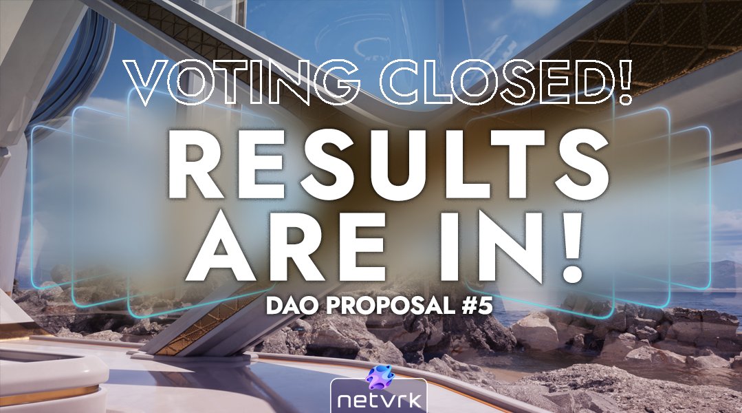 🚀 NetVRk DAO Proposal #5: Blockchain Vote Results!

Big thanks to our community for participating in the blockchain expansion vote. The top three choices are:

1. Avalanche (AVAX)
2. Ethereum
3. Polygon

What's Next?
With the vote wrapped up, the NetVRk team will carefully
