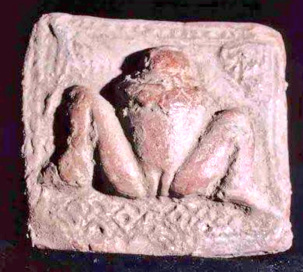Shivaradhana55's tweet photo. But in Tantra Yoni or vagina is suggested by the symbol of lotus  Sitting in the squatting position or lying down,legs wide open showing the vagina,a posture in which women gave birth to a child 
Since when we are worshiping Lajja Gauri ?
1/8 https://t.co/Ppm47FGs64