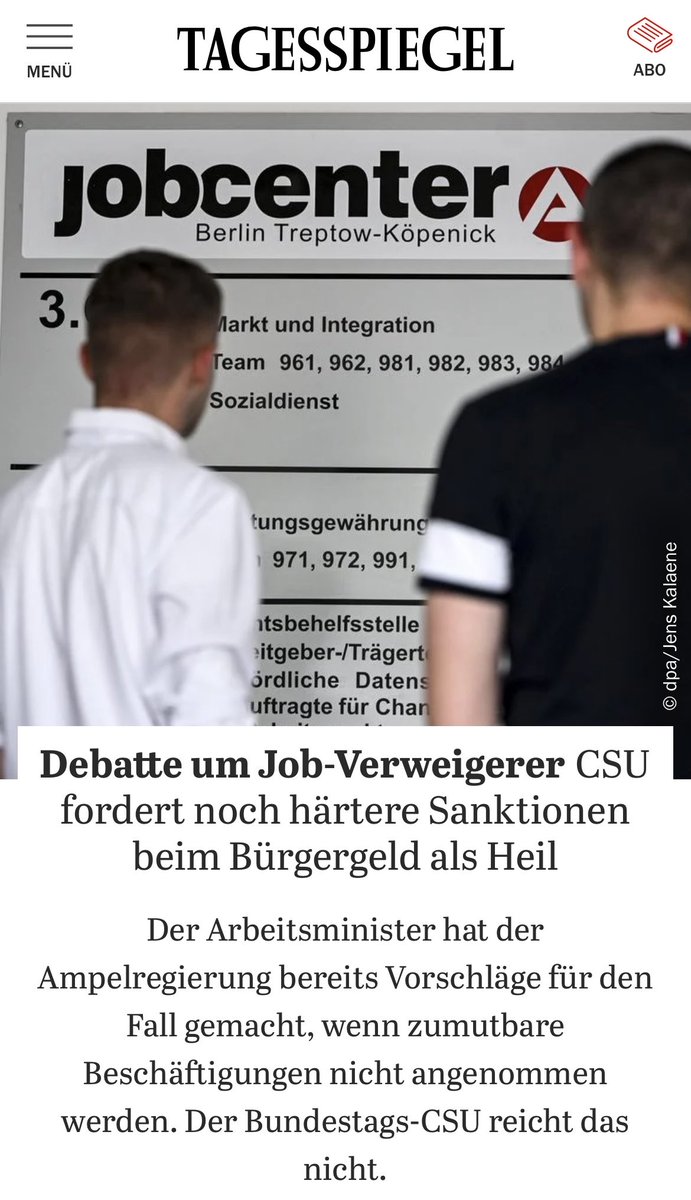 Genau so läuft das, liebe ⁦<a href="/spdde/">SPD Parteivorstand 🇪🇺</a>⁩, lieber ⁦<a href="/hubertus_heil/">Hubertus Heil</a>⁩, wenn man  ⁦<a href="/_FriedrichMerz/">Friedrich Merz</a>⁩, ⁦<a href="/Markus_Soeder/">Markus Söder</a>⁩ &amp; co entgegen kommt … Man wird getrieben. #Bürgergeld #Sanktionen #HartzIV