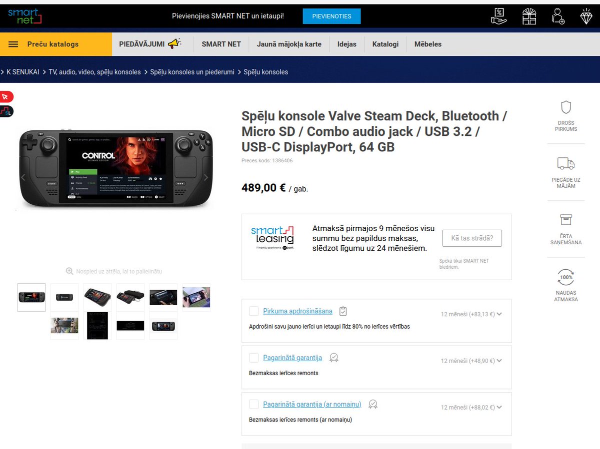 Ieej Ksenukai pērc tapetes un.... Steam Deck.
Vienīgi uzcenojums 32% ir mazliet par traku.

reddit.com/r/latvia/comme…