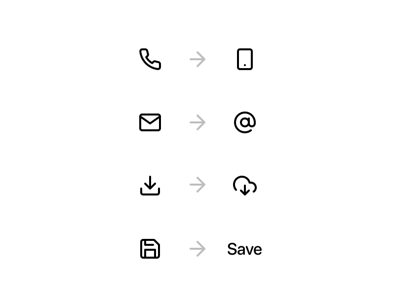 The evolution of UI icons