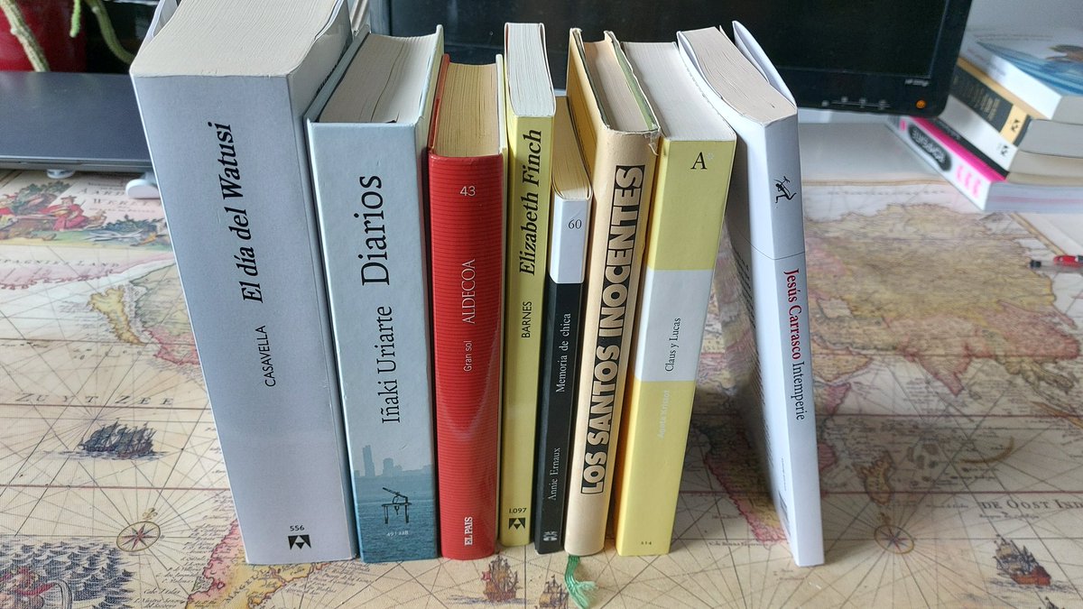 beguemot83's tweet photo. Llego un poco tarde, pero aquí van mis mejores lecturas del 2023. Me faltan "Siete casas vacias" (que está prestado) y "El hombre que amaba a los perros" (que, increíblemente, devolví a su legitimo dueño). Creo que ha sido un gran año: https://t.co/woW0NzUj34