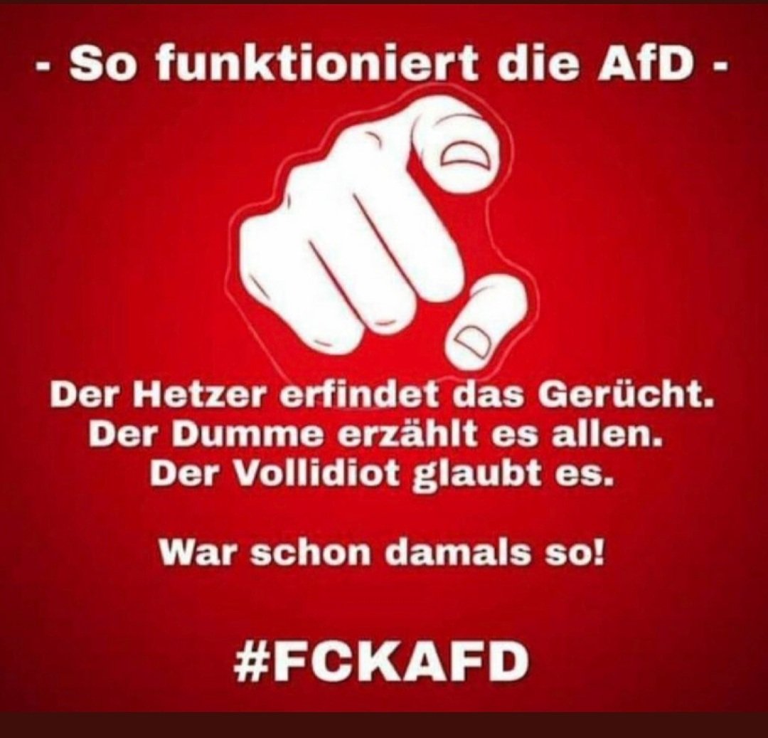 NoAFD_BTW33's tweet photo. WARUM DIE #AFD IMMER STÄRKER WIRD 👇
#Sachsen #Thüringen #Brandenburg 
#AfDmachtDumm #AfDsindFaschisten #NoAfD #FCKNZS https://t.co/44KxRDkjBN