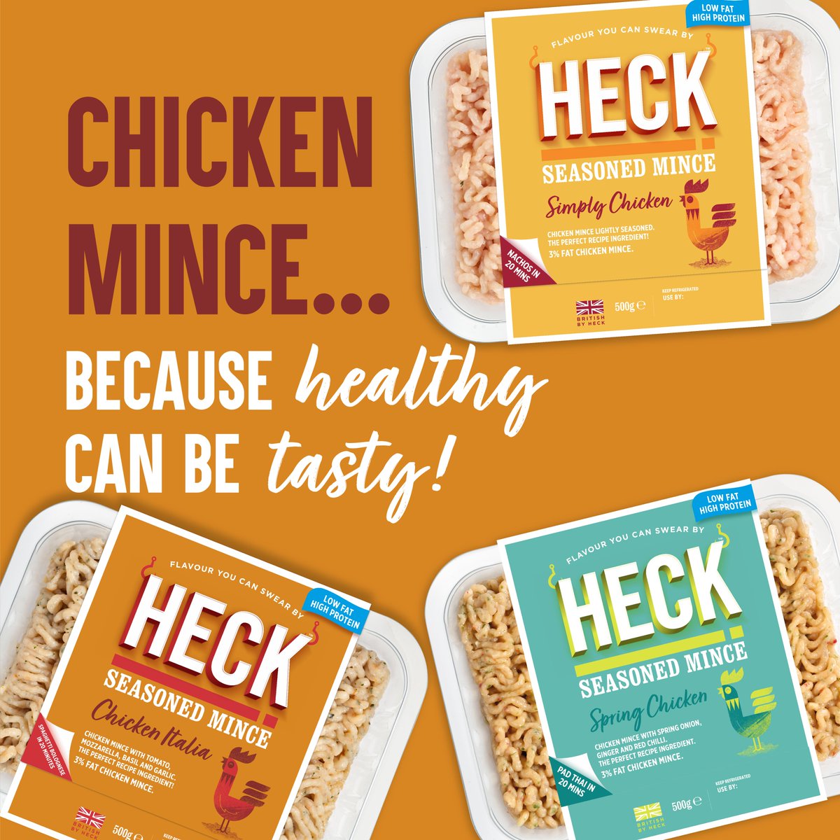 Simple swaps can make a big difference, but that doesn’t mean you should sacrifice flavour! Our Chicken Mince range is pre-seasoned and ready for anything! Whether that’s a straight swap for your usual mince, making your own meatballs and burgers or trying something brand new.