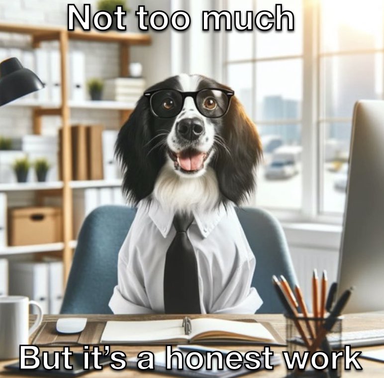 lisavax1's tweet photo. My entry $BARK #BarkAIMemeContest

Can do this all day. https://t.co/2gBjgk60rc