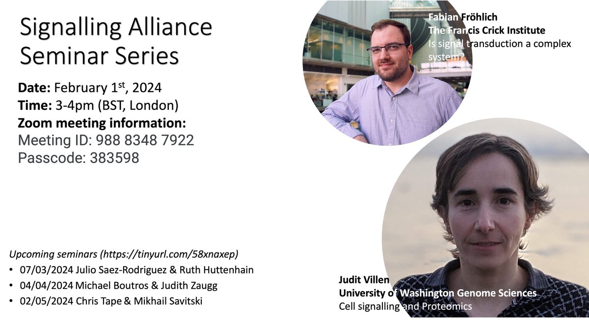 Happy 2024 everyone! Looking forward to all the exciting science to discover from you guys on this platform and beyond! Speaking of exciting science, join us on Feb 1st for the next #SignallingAlliance seminar featuring @fabfrohlich and <a href="/juditvr/">Judit Villen</a>!