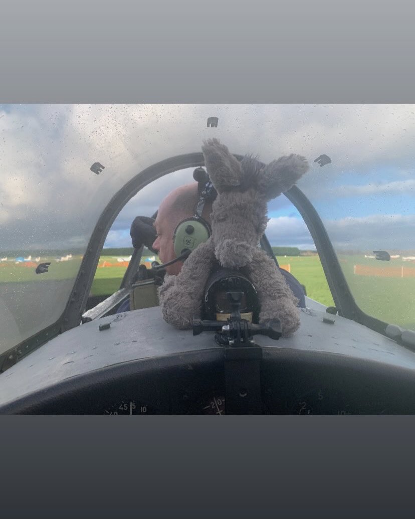 Managed to get a flight at Christmas in the back of a Nanchang CJ6 (teaching new owner.) Took the donkey with me of course.