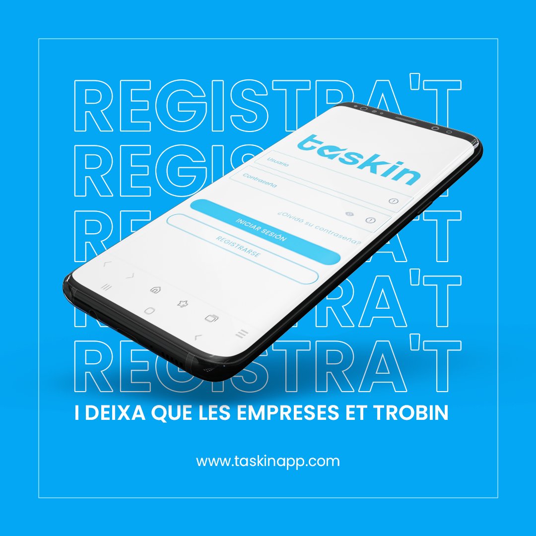 taskin_app's tweet photo. Deixa que les oportunitats et trobin! 🚀
Registra't en la nostra plataforma i permet que les empreses descobreixin el teu talent 💼

📲 Descàrrega l'app en Android i iOS 
✅ Taskin és gratuït per a tots ‼️ https://t.co/9dtqoExiEp