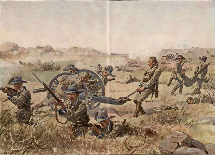 LeutweinsG's tweet photo. Aus dem Gefecht bei Groß-Nabas, 02. Jan. 1905
In 54-stündigem Feuergefecht errang die halbverdurstete Schutztruppe einen Sieg über die 5fach überlegenen #Witbooi-Nama.
Obwohl sogar noch schwerer und aufreibender als die Waterbergschlacht, ist dieser Kampf heute fast vergessen. https://t.co/V1zglQmJ7d