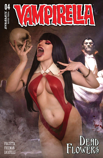 ComicCrusaders's tweet photo. #COMICBOOKPREVIEW: VAMPIRELLA: DEAD FLOWERS #4 by #SaraFrazetta, #BobFreeman, #AlbertoLocatelli &amp; more... from @DynamiteComics. #comics #comicbooks https://t.co/jk0rqKGwV6 https://t.co/srqpWLgcGX