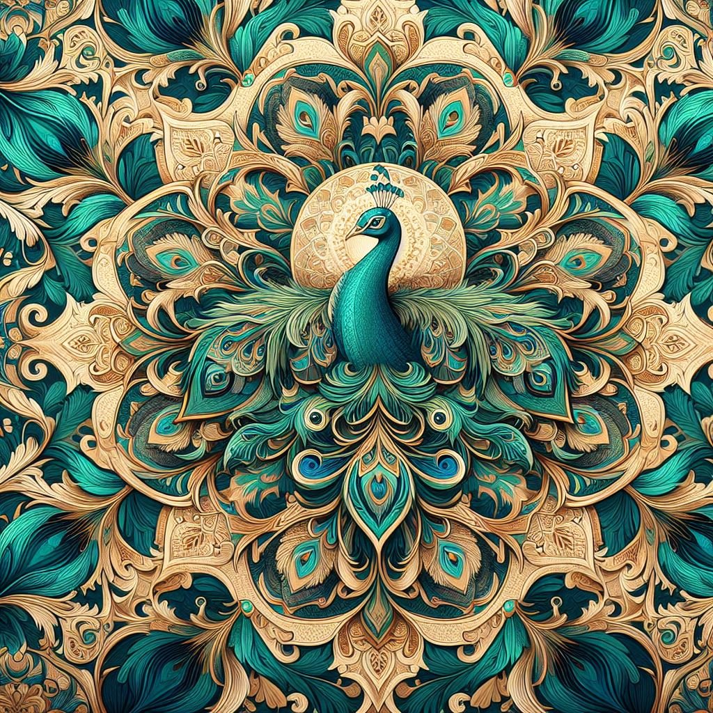 azed_ai's tweet photo. ✨Arabesque style✨ DALLE 3/ Bing

Base Prompt: An Arabesque design that intricately blends [subjects], with a harmonious interplay of [descriptive elements], highlighted by the ornate use of [colors] and [colors]. https://t.co/W7dw3OqLbB