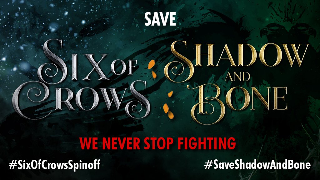 Sassy_s89's tweet image. Exactly! This is our Show Shadow and Bone! 
#SaveShadowAndBone #SixOfCrowsSpinoff #Fabrikator