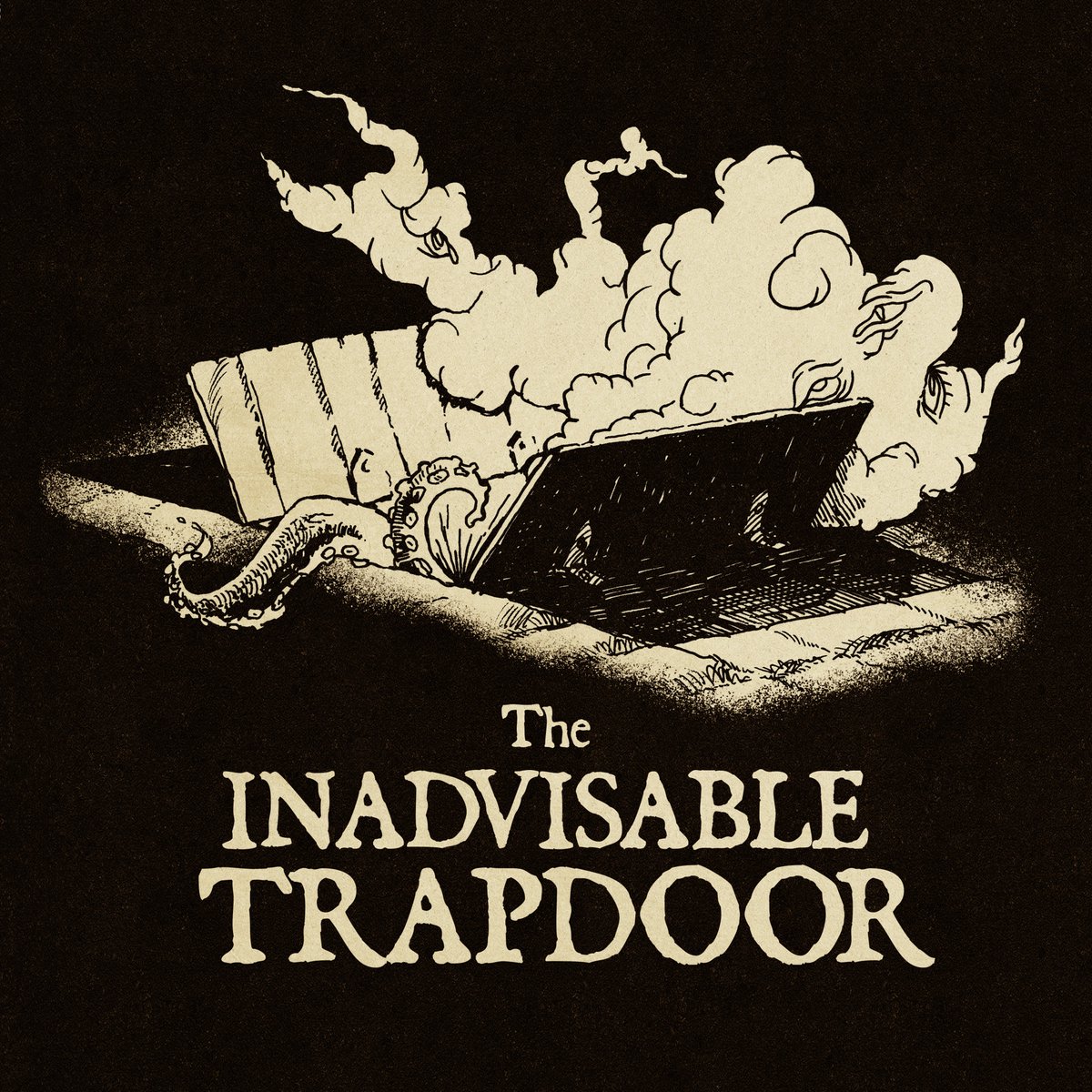 Very close to finishing episode eight of my weird/ ambient /horror/ comedy podcast The Inadvisable Trapdoor! You can listen to episodes 1-7 now, wherever you get podcasts, and you can hear all of my full occult conversations over on my Patreon! patreon.com/andrewoneill