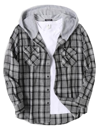 COOFANDY Men’s Plaid Hoodie Flannel Shirt Jacket Long Sleeve Casual Fashion Button Shirts bestfiveever.com/product/coofan… #clothing #furcoat #coatmuslimah #mantel #man #men #streetstyle #coatwool #bhfyp #blazerdress #blazers #fur #womensfashion #outerwear #blazerwanita #clothes