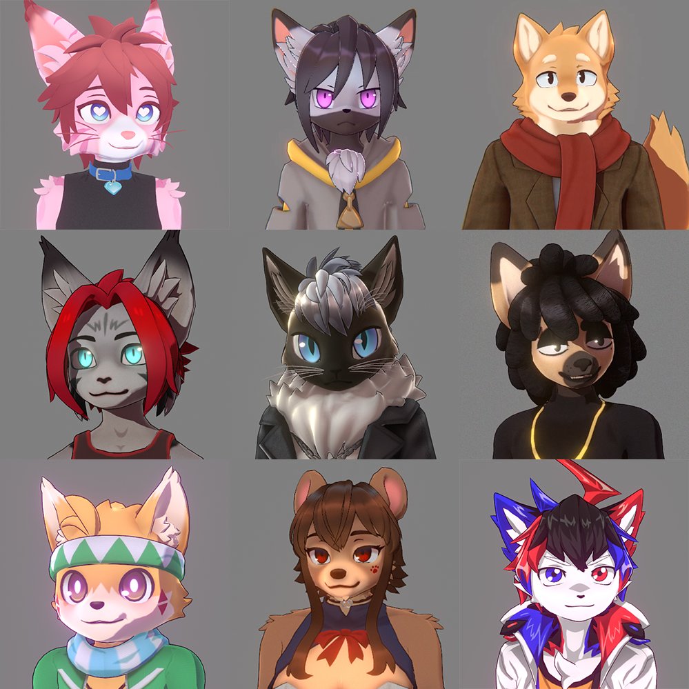 2021年的委託們，雖然是兩三年前的事...就發個舊圖刷存在😵‍💫