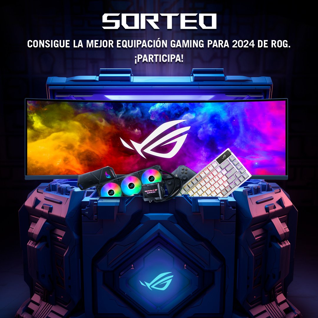 ROG España (@asusroges) on Twitter photo 🎁 SORTEO🎁
Nada como empezar el año dándole una vuelta a tu setup 😜 Participa y podrás llevarte una cesta de navidad de #ROG con premios INCREÍBLES.
✅ Sigue a <a href="/ASUSROGES/">ROG España</a>
🔁 Da RT a este post.
💬 Comenta con el juego que te estrenarás y menciona a un amig@.
¡Mucha suerte! 🎁 SORTEO🎁
Nada como empezar el año dándole una vuelta a tu setup 😜 Participa y podrás llevarte una cesta de navidad de #ROG con premios INCREÍBLES.
✅ Sigue a <a href="/ASUSROGES/">ROG España</a>
🔁 Da RT a este post.
💬 Comenta con el juego que te estrenarás y menciona a un amig@.
¡Mucha suerte!