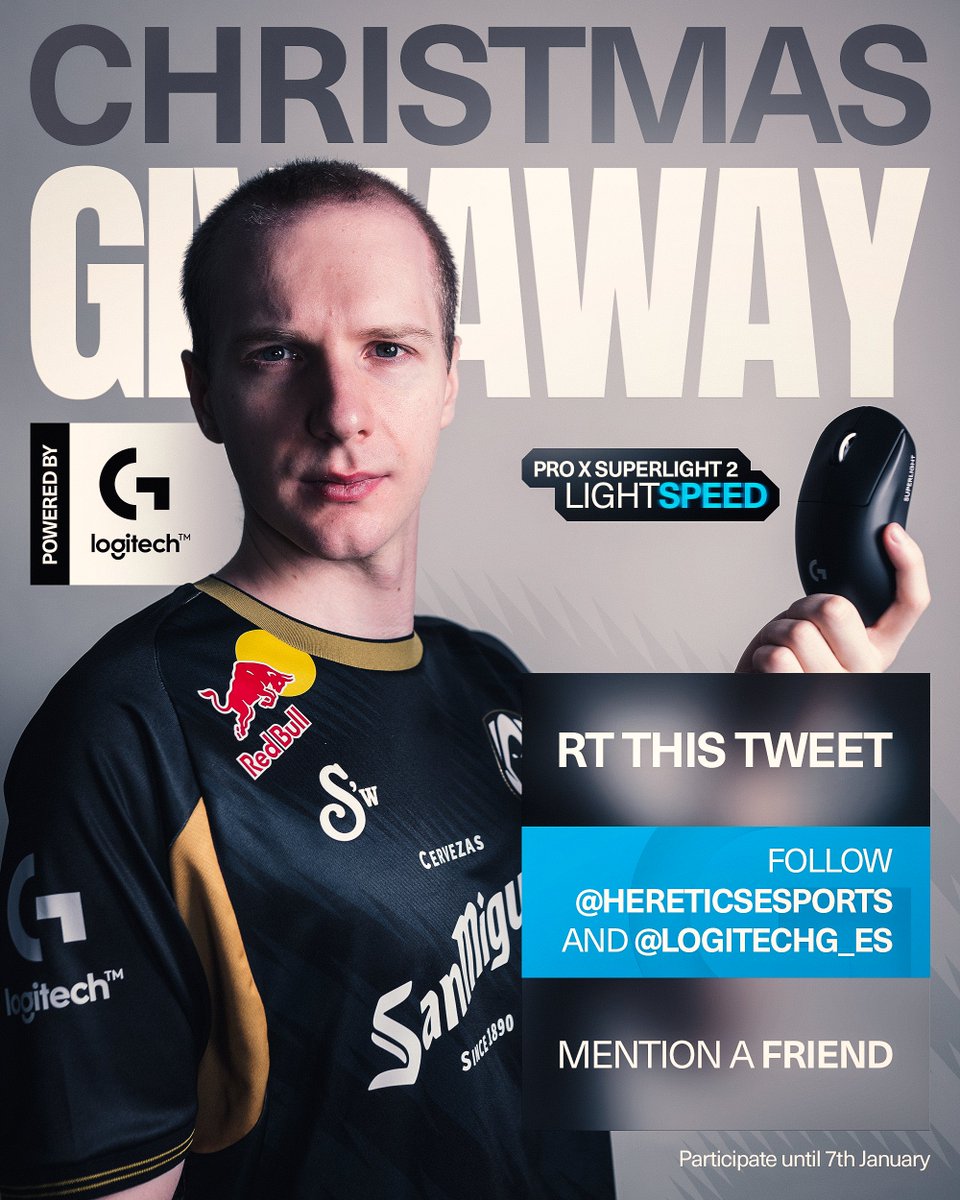 Heretics League of Legends (@hereticsleague) on Twitter photo WELCOMING 2024 AS IT DESERVES.
🔁 RT this post.
✅ Follow @HereticsEsports and <a href="/LogitechG_ES/">Logitech G España</a>.
🗨️ Mention one friend.
Only EU. Two winners announced on January 8th. WELCOMING 2024 AS IT DESERVES.
🔁 RT this post.
✅ Follow @HereticsEsports and <a href="/LogitechG_ES/">Logitech G España</a>.
🗨️ Mention one friend.
Only EU. Two winners announced on January 8th.