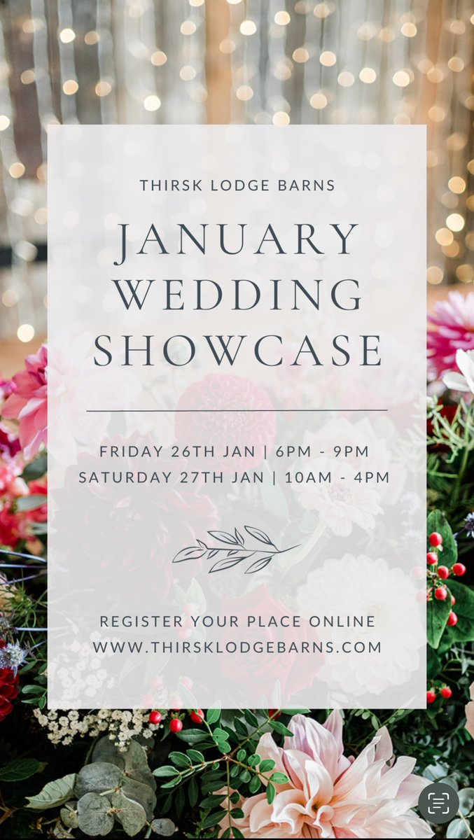 Come and see us at at Thirsk Lodge Barns Wedding Showcase at the end of January. We’ll be there both on Friday evening and all day Saturday ready to answer any of your questions and with some delicious samples too of course! We’d love to see you there! #weddingfairs
