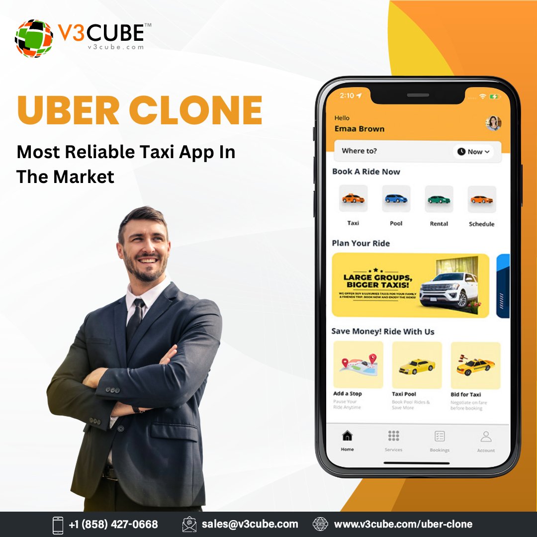 v3cube_techno's tweet photo. UBER CLONE

Most Reliable Taxi App In The Market

https://t.co/9t2aohnxoi

+1 (858) 427-0668, sales@v3cube.com, https://t.co/1Izk9mZH37

#v3cube #uberclone #uberappclone #ubercloneapp #appslikeuber #uberlikeapps #buyuberclone #buyuberappclone #uberclonescript #uberclonesourcecode https://t.co/im4cS2xme4