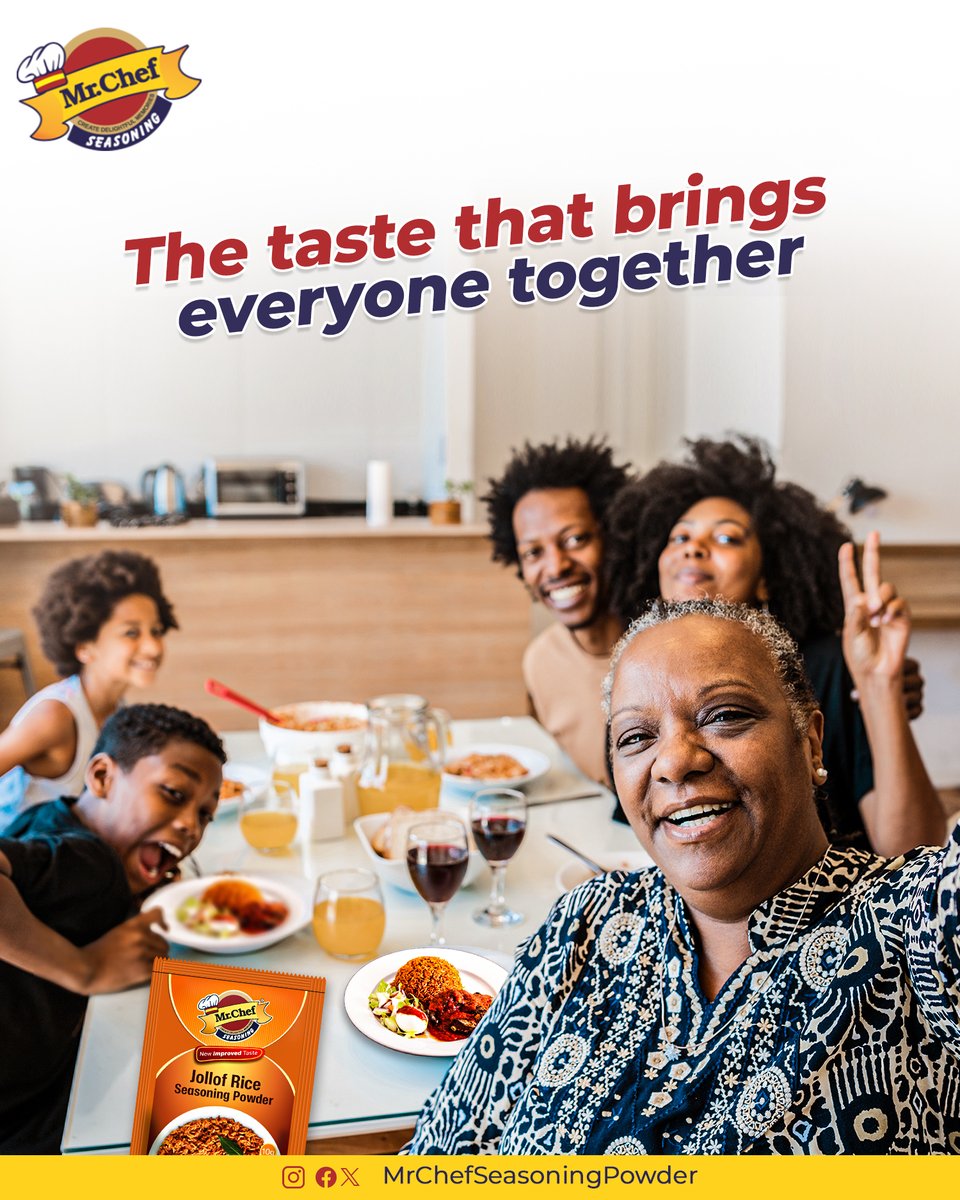 Mrchefseasoning's tweet photo. The taste that brings everyone together is a mouth-watering sensation, and it is Mr Chef Jollof Rice seasoning powder.
#MrChefSeasoningPowder
#Seasoning
#Spices https://t.co/FyHcDwhNmx