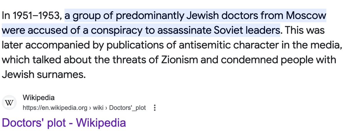Dawg they are trying to bring back the Stalinist Doctors plot