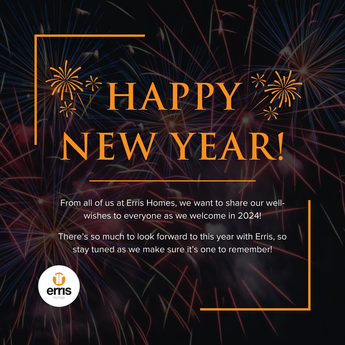 🎆 Welcome to 2024! From all of us at Erris Homes, we want to wish you a Happy New Year!

🏠 With so many gorgeous homes and exclusive offers available, we can't wait to help YOU find your dream home this year!

#errishomes #erris #happynewyear #2024 #dreamhome #newhome #newbuild
