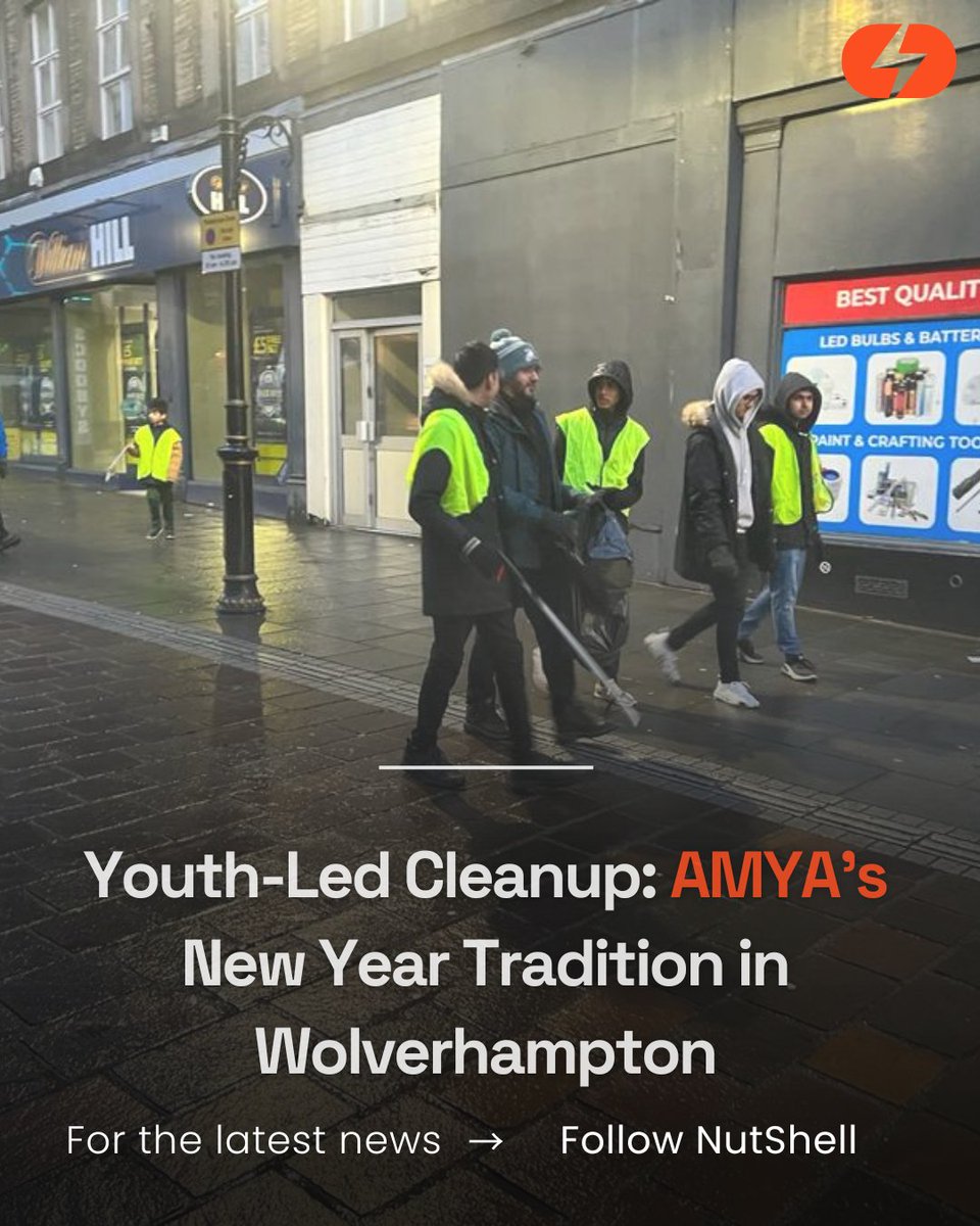 Youth-Led Cleanup: AMYA's New Year Tradition in Wolverhampton

bbc.com/news/uk-englan…

#Uknews #scotlandnews #englandnews #AMYACommunityService #WolverhamptonCleanup #NewYearVolunteers #YouthInAction #AhmadiyyaMuslims #CleanCity #SocialResponsibility #CityCleanup #FaithInAction