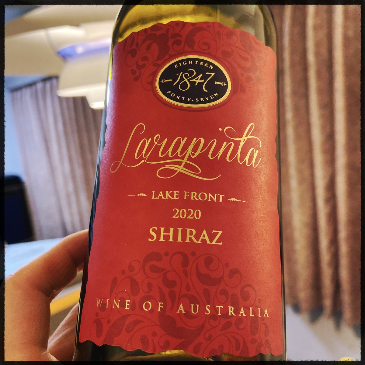 オーストラリアの赤。Larapinta Lake Front Shiraz 2020 #wine #australiawine #southaustraliawine