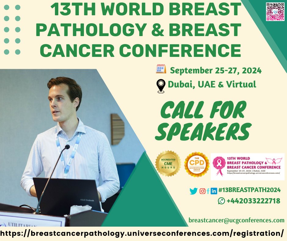breastcanucg's tweet photo. .Call for Speakers!!! Join us for an insightful CME/CPD accredited #13BREASTPATH  from September 25-27, 2024in Dubai, UAE &amp;

WhatsApp us: https://t.co/8ZWtkrK4BC
Register virtually now: https://t.co/PxsdBCsIOs

#BreastPathology #BreastImaging #BreastCancerScreening #breastcare https://t.co/Oiy25LHfuB