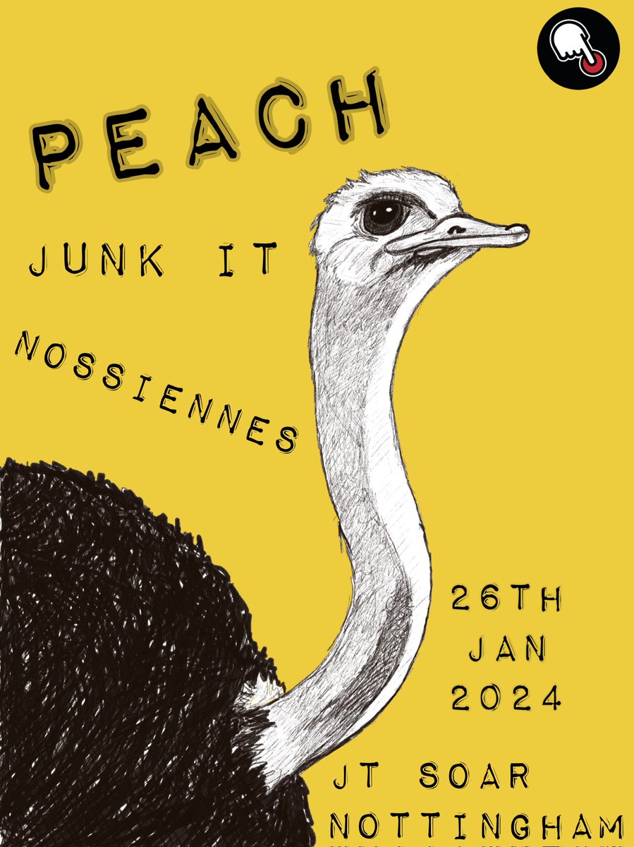 Happy new year everyone. We have so much planned for this year already and can’t wait to get stuck in at @jtsoar again on the 26th January with PEACH, @JunkItNoise and Nossiennes 🤘🤘🤘

#Nottingham #livemusic #lovemusic