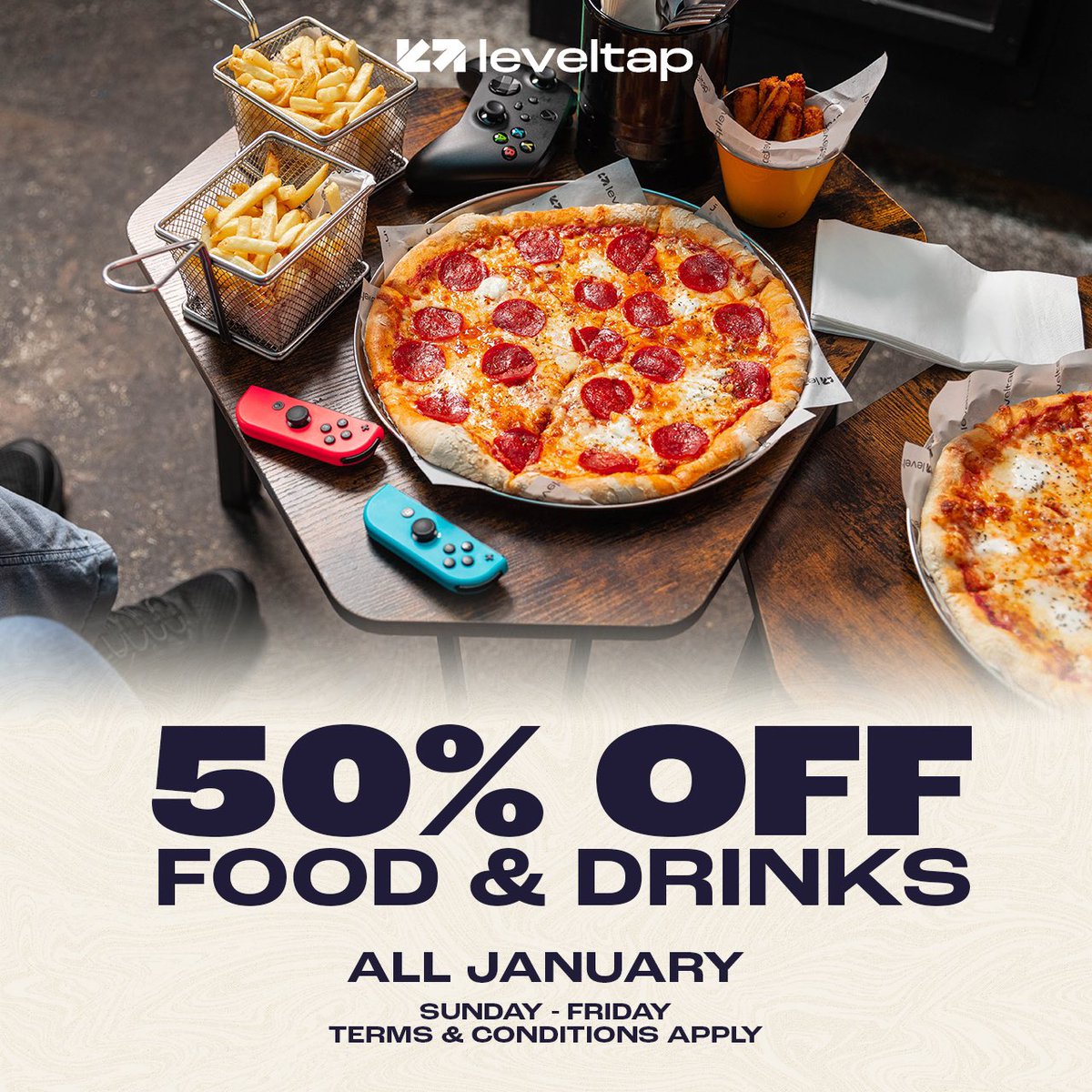 LevelTapLPL's tweet image. January Offer 📣

Get 50% OFF all food and drinks when you book for gaming at @LevelTapLPL 😍

Available Sunday to Friday 🫶🏼

Book now via leveltap.co.uk/book 🩵

T&amp;amp;C’s apply

#Janoffer #leveltap #liverpool
