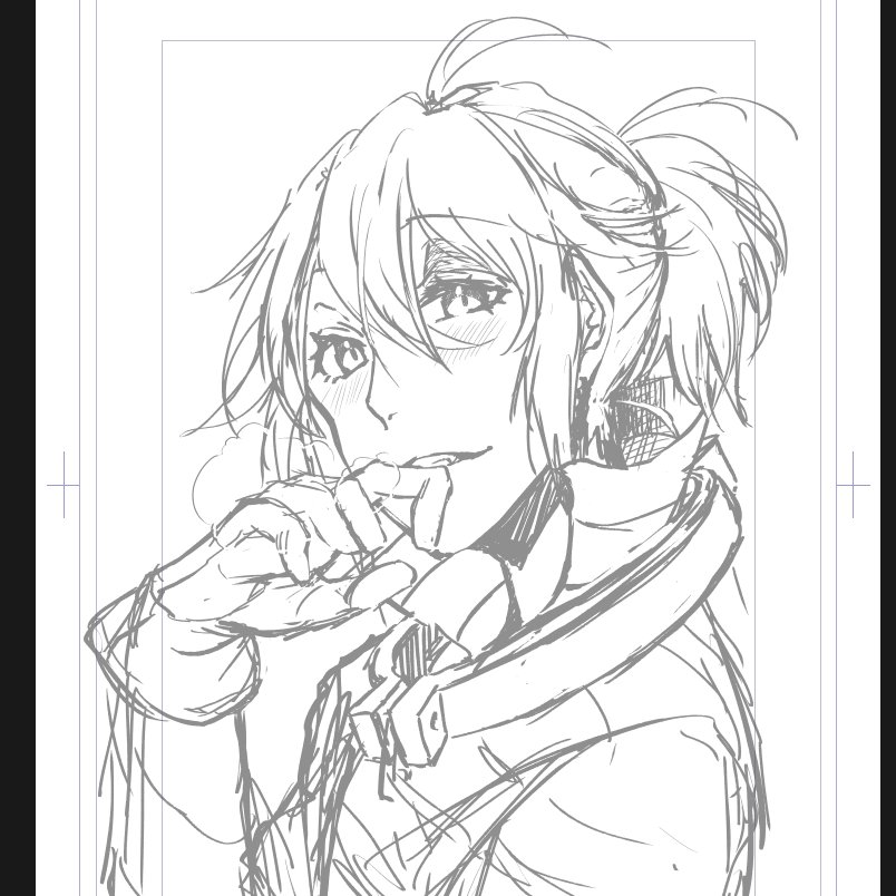 なんか色々描いてたからルカくん描くの久しぶりな気がする悪戯描き。 