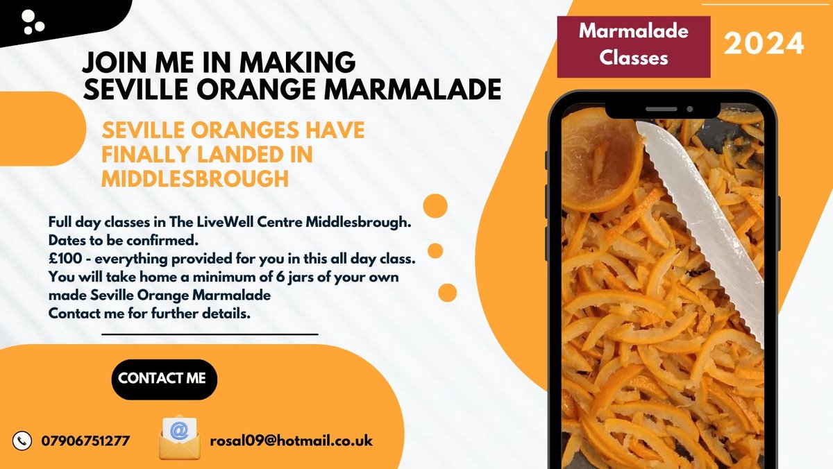 Rosalind Waugh (@rosalindslarder) on Twitter photo Want to make marmalade with a professional? Preserves a world away from supermarket products. Contact details below. Dates to be confirmed. #artisan #marmalade #sevilleoranges #delicious <a href="/yorkshiremark_/">Yorkshire Mark</a> <a href="/local_food/">Deliciously Yorkshire</a> <a href="/deli_tracey/">Tracey J Cottrell ❤️🩷❤️</a> <a href="/TheFoodGranny/">Christine Smith</a> Want to make marmalade with a professional? Preserves a world away from supermarket products. Contact details below. Dates to be confirmed. #artisan #marmalade #sevilleoranges #delicious <a href="/yorkshiremark_/">Yorkshire Mark</a> <a href="/local_food/">Deliciously Yorkshire</a> <a href="/deli_tracey/">Tracey J Cottrell ❤️🩷❤️</a> <a href="/TheFoodGranny/">Christine Smith</a>