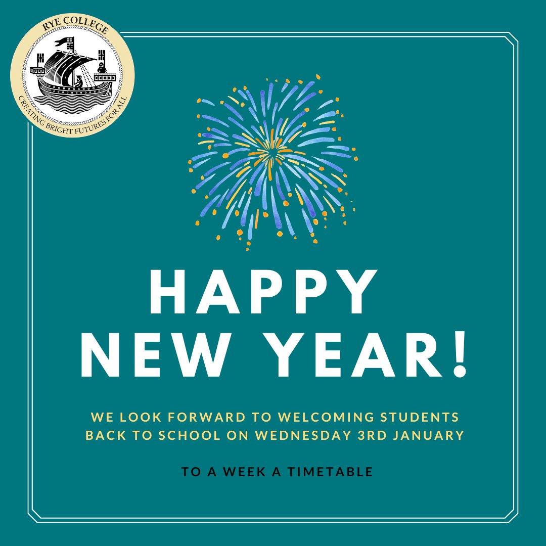 Wishing all our families and students a Happy New Year! We look forward to welcoming you back to Term 3 tomorrow, Wednesday 3rd January. Please note, we return to a week A timetable.